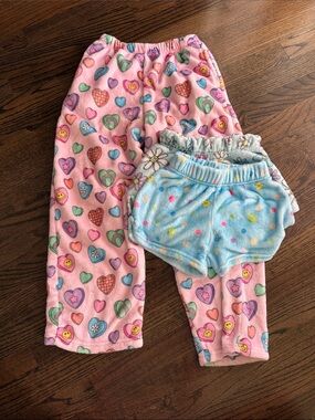 Lot of Iscream Fuzzy Shorts and Pant size 6-8